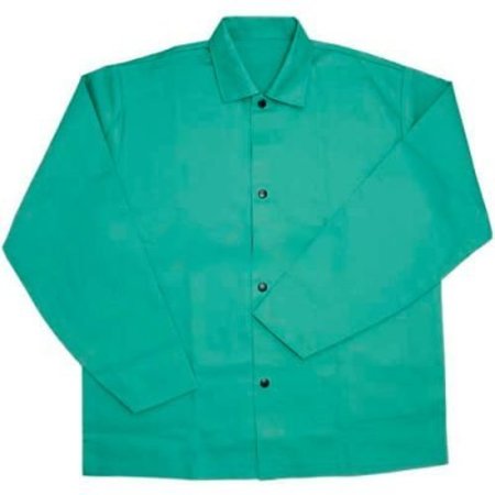 PIP Ironcat 30" IrontexÂ Flame Retardant Cotton Jacket, Green, 2XL, All Cotton 7050/2XL